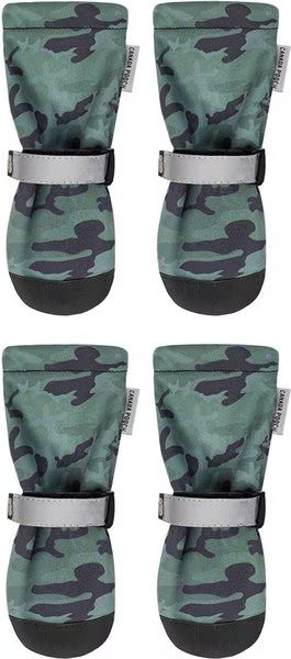 CANADA POOCH Soft Shield Dog Boots, Green Camo Reflective, 4 - Chewy.com | Chewy.com