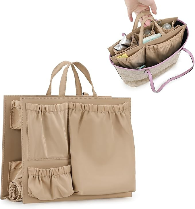Lmbabter Removable Organizer Insert with Insulated Pocket,Updated Diaper Bag with 11 Total Pocket... | Amazon (US)