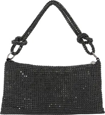BERNESS Rhinestone Top Zip Shoulder Bag | Nordstromrack | Nordstrom Rack