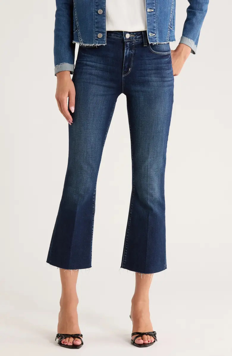 L'AGENCE Kendra Raw Hem Crop Flare Jeans | Nordstromrack | Nordstrom Rack