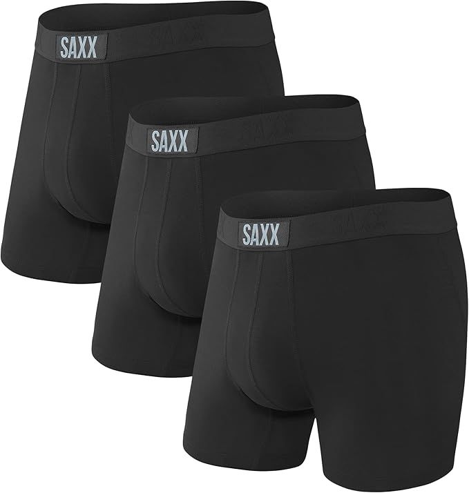 SAXX Men's Underwear - Vibe Super Soft Boxer Briefs with Built-in Pouch Support - Underwear for M... | Amazon (US)