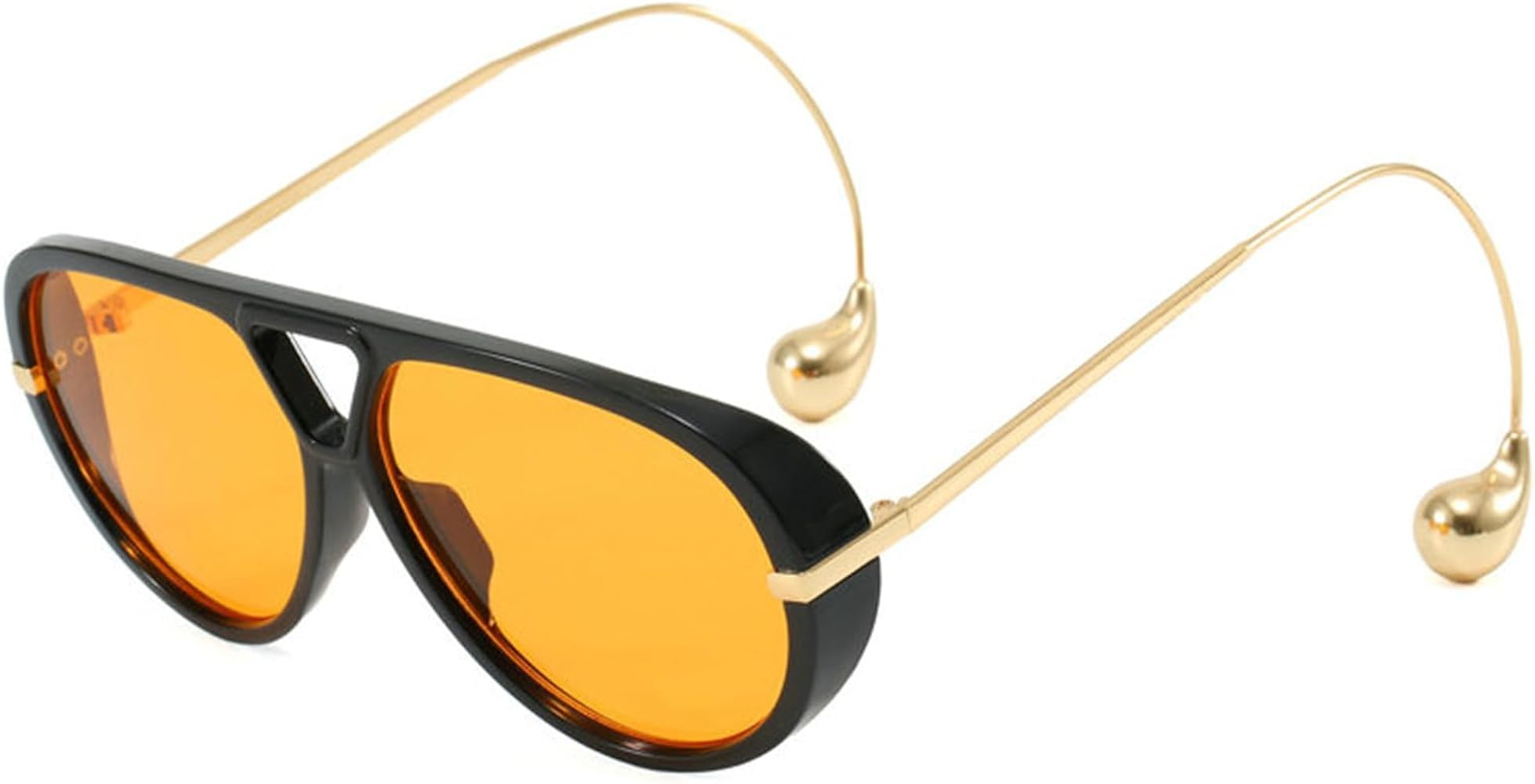 willochra Vintage Oversized Pilot Shield Sunglasses Women Luxury Trendy Sun Glasses For Ladies Bi... | Amazon (US)