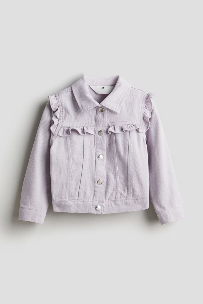 Ruffle-trimmed Twill Jacket | H&M (US + CA)