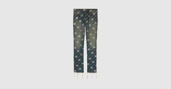 Pantalon en denim à détail GG enlacés en cristaux



        
            € 2.300 | Gucci EU