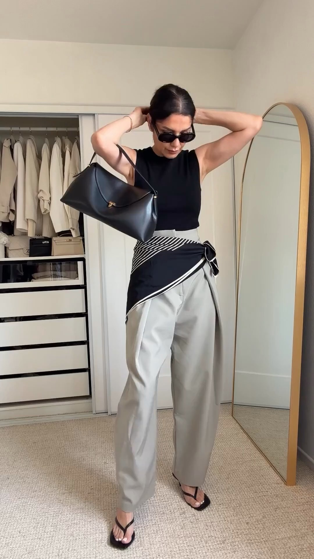4 ways to style the viral Zara barrel pleated pants 🤎 One pair, four completely different looks! These barrel pants have such a chic, elevated silhouette and are easy to style with basics for casual outfits, workwear and polished everyday looks.

➡️ Wearing size XS

➡️ My Body dimensions
Bra: 32C (81 cm)
Waist: 26” (66 cm)
Hips: 38” (96.5 cm)
Height: 5’7” (170 cm)

Zara barrel pants | Zara pleated pants | viral Zara pants | barrel pants outfit | how to style barrel pants | Zara outfits | pleated trousers | fall outfits | workwear outfits | classy outfits | casual chic outfits | outfits over 40 | outfits over 50

#ZaraFinds #BarrelPants #ZaraOutfit #LTKStyle

#LTKgrwm #LTKootd #LTKOver40