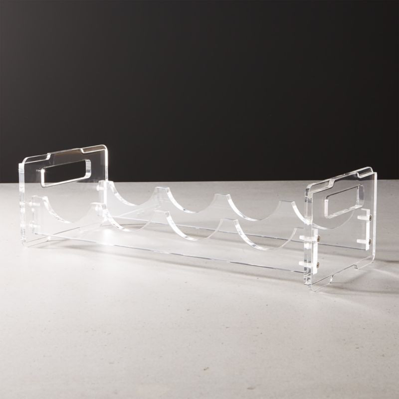 Clear Acrylic Wine Rack + Reviews | CB2 | CB2