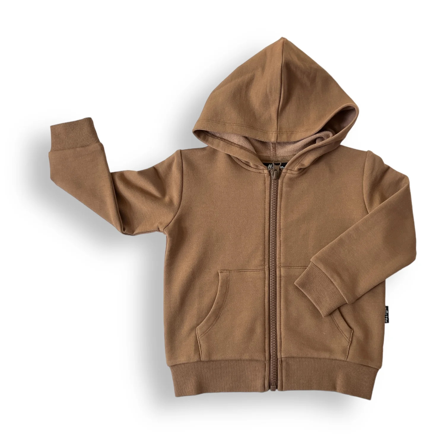 ZIP HOODIE- Mocha Bamboo French Terry | millie + roo