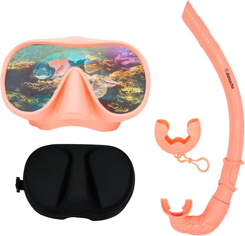 Easy to Pack HD Wide Angle Diving mask and Travel Snorkel Set PRO Series | Amazon (US)