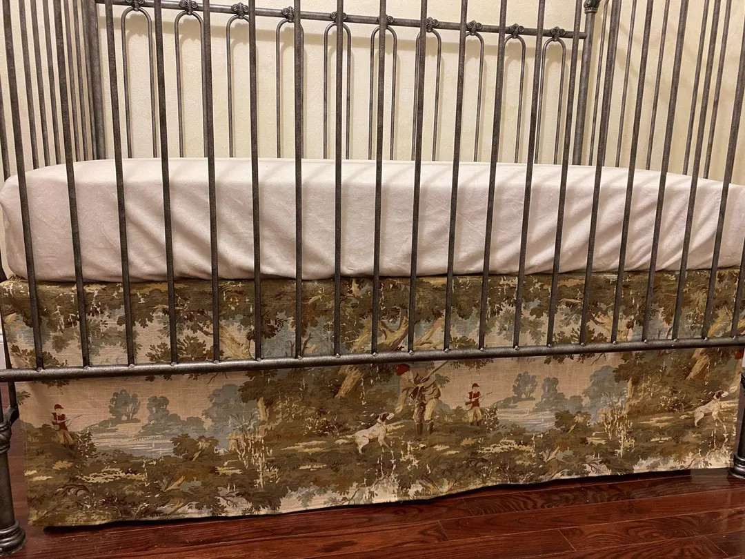 Baby Boy English Countryside Hunting Crib Skirt, Duck Hunting Crib Skirt - Etsy | Etsy (US)