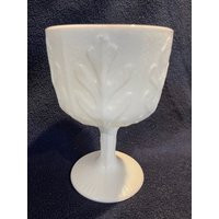 Vintage Milk Glass Goblets | Etsy (US)