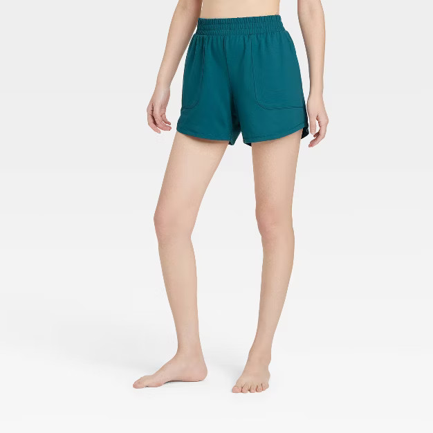 Women's Mid-Rise Knit Shorts 5" - All in Motion™ | Target