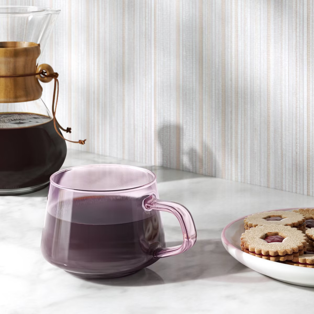 15oz Glass Stacking Mug Pink - Threshold™ | Target