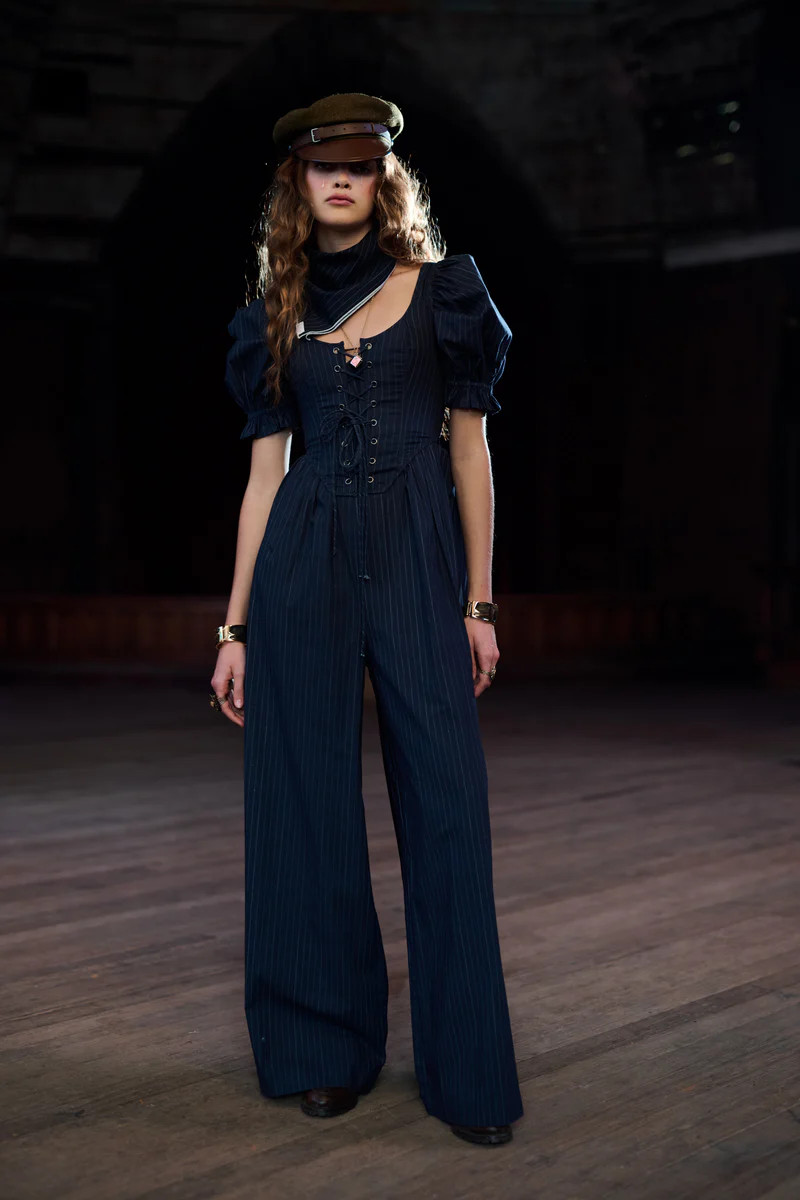 The Pinstripe Hamptons Jumpsuit | Selkie Collection