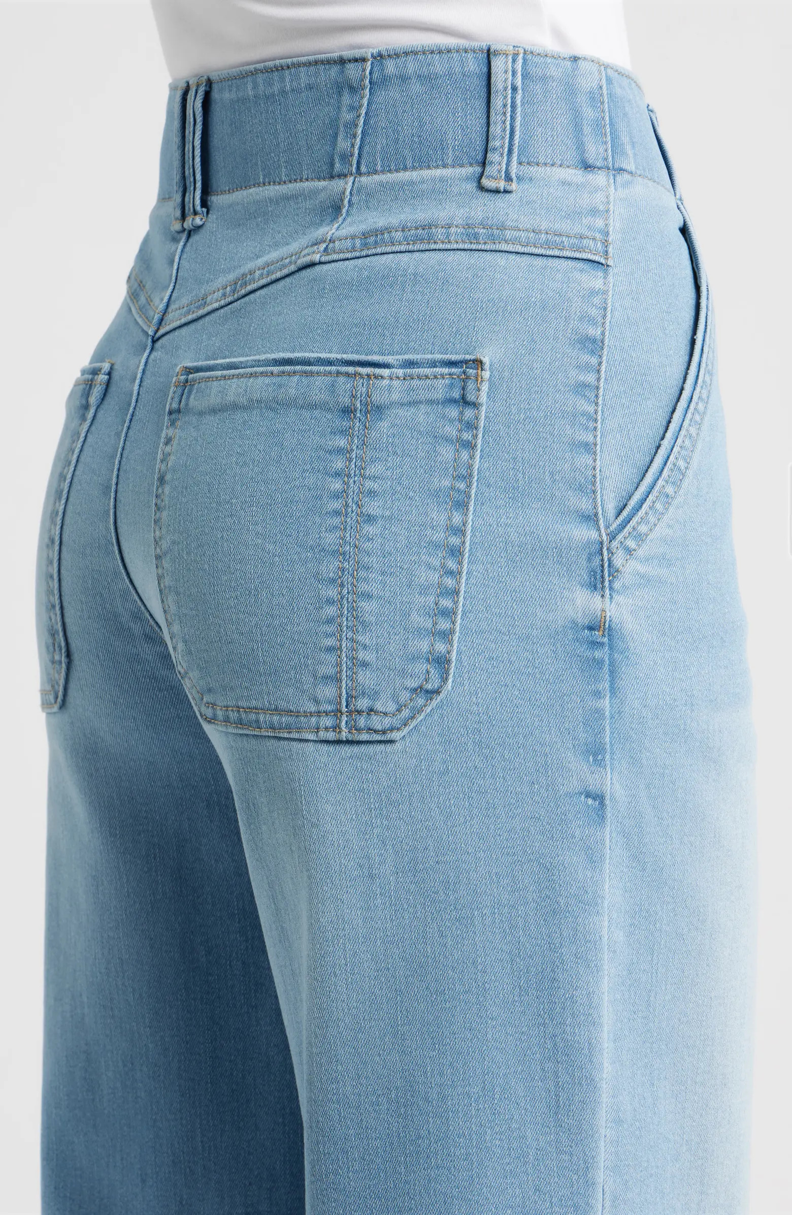 Emma Skyrise Seamed Wide Leg Jeans | Nordstrom