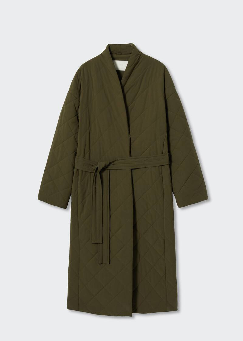 Oversize quilted coat -  Women | Mango United Kingdom | MANGO (UK)