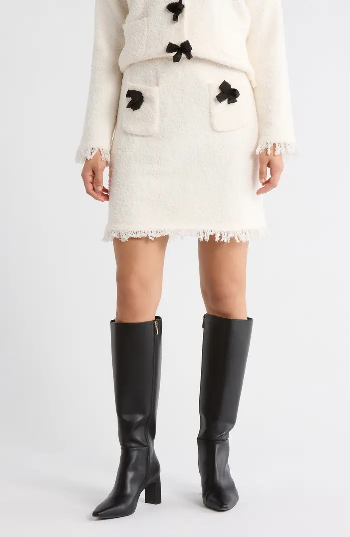 Adrianna Papell Textured Bow Detail Skirt | Nordstromrack | Nordstrom Rack