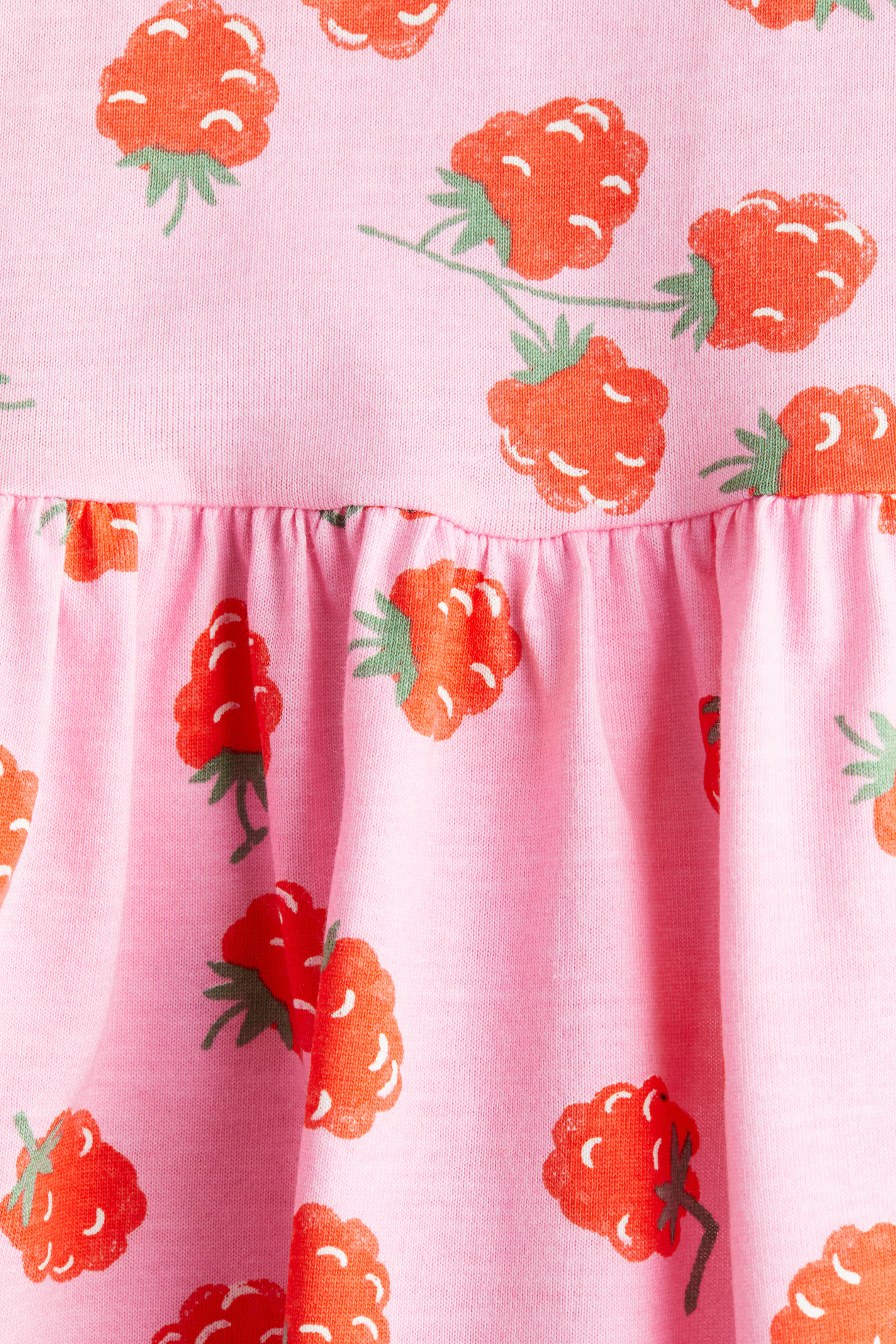 Patterned cotton dress - Pink/Raspberries - Kids | H&M GB | H&M (UK, MY, IN, SG, PH, TW, HK)