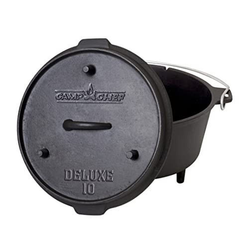 Camp Chef DO10-6 Quart Dutch Oven Pre-Seasoned Cast Iron with Lift Tool and Lid | Amazon (US)