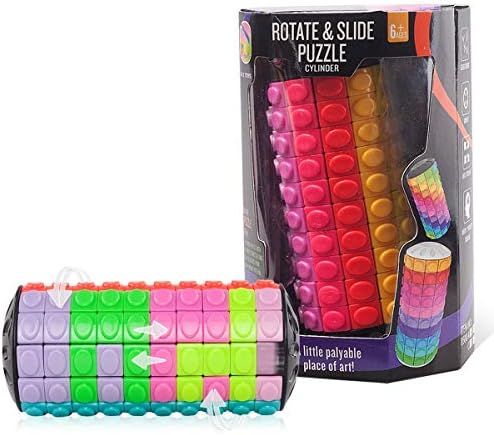 R.Y.TOYS Fidget Toys for Adults/Teens/Boys/Girls,Rotate & Slide Puzzle,Brain Teaser,Cylinder Magic C | Amazon (US)