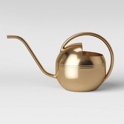 12.6" x 6.5" Stainless Steel Watering Can Gold - Threshold™ | Target
