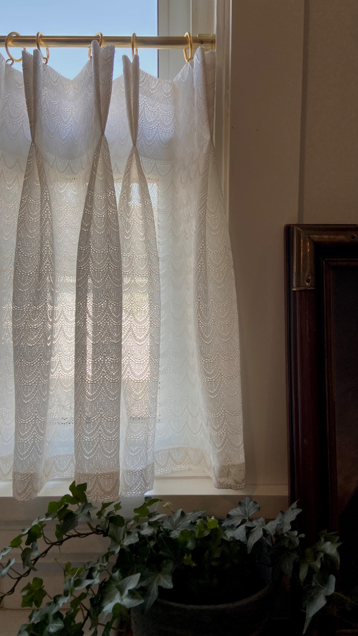 Loving my new lace cafe curtains in the kitchen. The pinch pleats and the ripple lace pattern really elevate the look beyond lace curtains of the past. Use my code CH12 for 20% off!

#LTKOver40 #LTKSeasonal #LTKHome