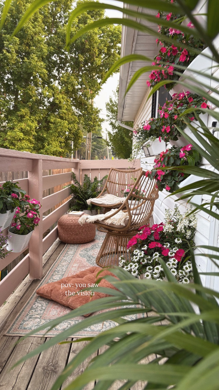 i can’t believe it’s almost been a year since this little balcony glow up 🥹
 
i’ve been thinking about what i want her to look like this summer… and while i haven’t fully landed on the vision yet, i have a feeling it might involve some paint again 🤭
 
one thing’s for sure, there will be no shortage of flowers 🌸
 
 
 
 
#balcony #balconydecor #homedecorideas #cozyhome #pinkdecor | balcony styling, balcony ideas, outdoor balcony, patio decor

#LTKSeasonal #LTKHome