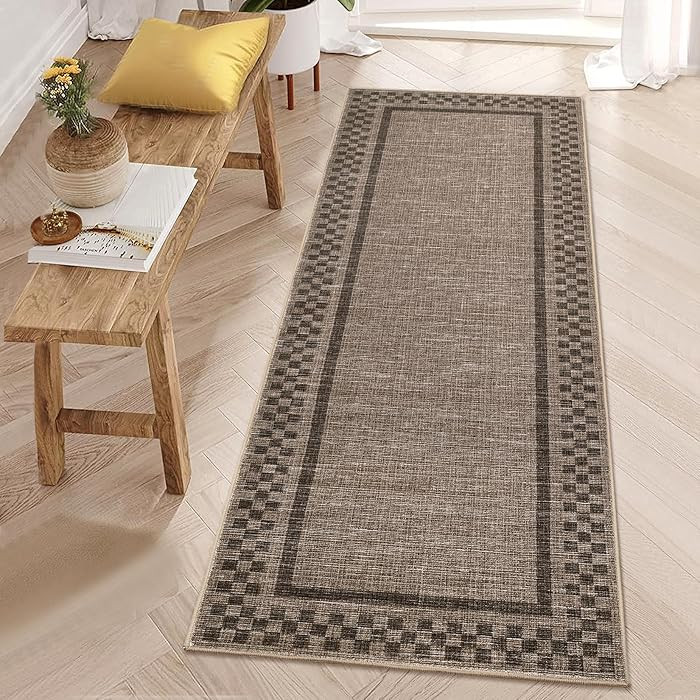 GarveeHome Runner Rug 2x6 for Kitchen Non Slip Washable Hallway Runner Rugs Modern Bordered Bathr... | Amazon (US)