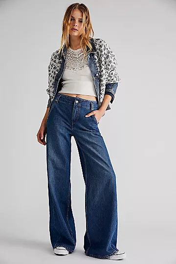 Harlow Mid-Rise Wide-Leg Jeans | Free People (Global - UK&FR Excluded)