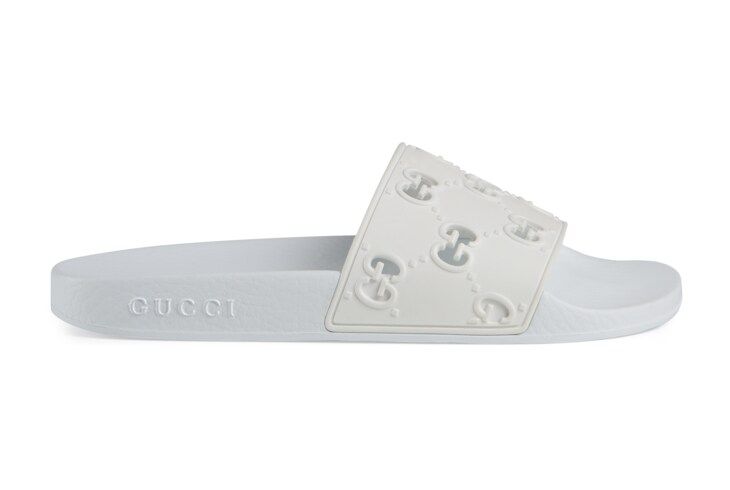 Gucci Women's rubber GG slide sandal | Gucci (US)