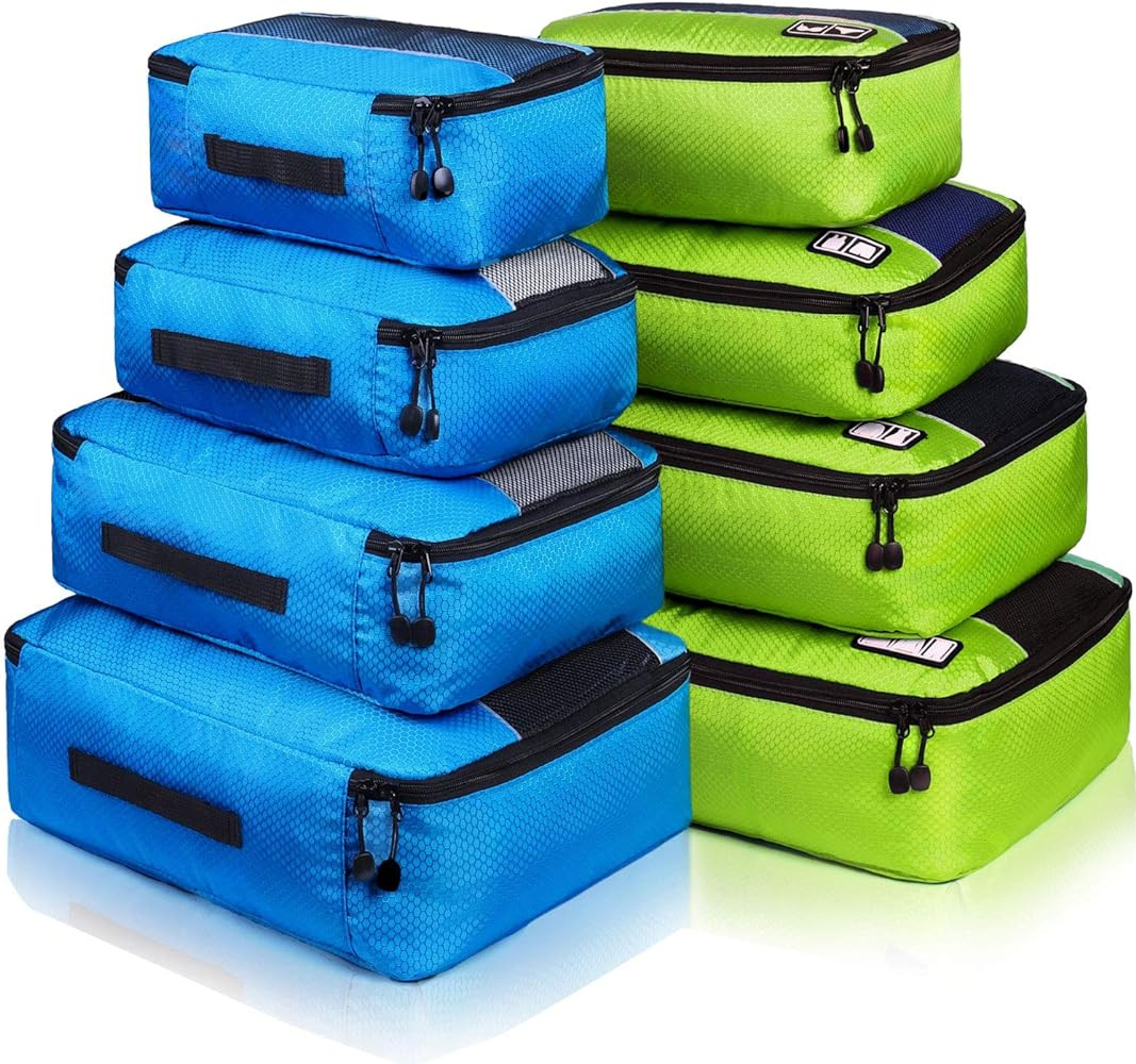 Packing Cubes Luggage Bags Organizer Durable Travel Accessories With Clothing Label | Amazon (US)