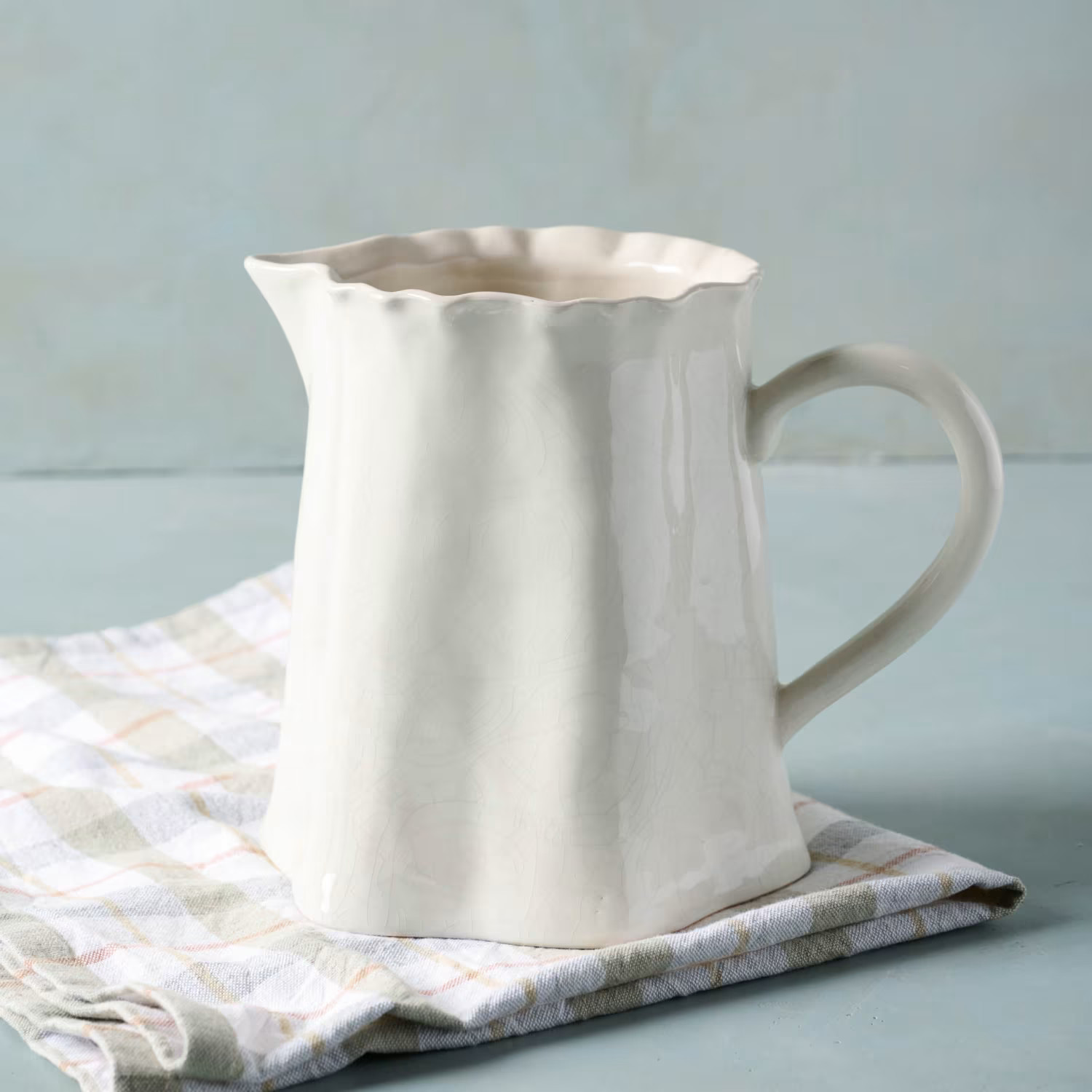 Vintage-Inspired Crackle Pitcher | Magnolia