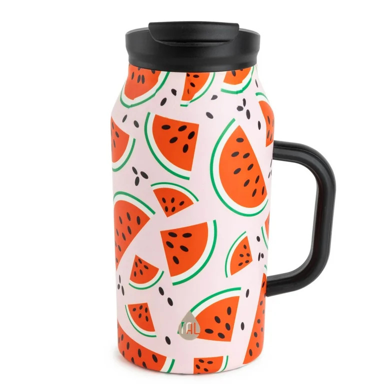 TAL Stainless Steel Basin Water Bottle 40 fl oz, Pink Watermelon - Walmart.com | Walmart (US)
