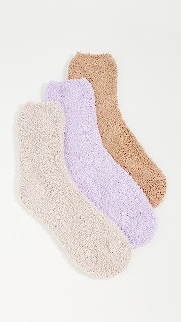 Three Pack Cozy Ankle Socks | Shopbop