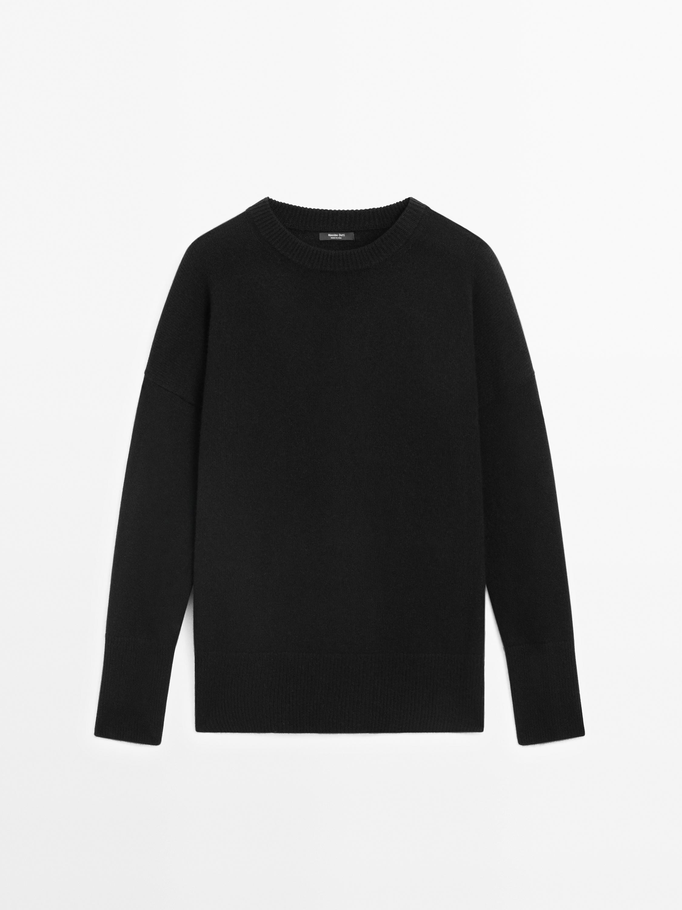 100% cashmere crew neck sweater | Massimo Dutti UK