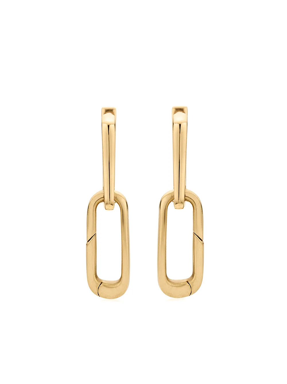 Monica Vinader 18kt Gold Vermeil Alta Capture Charm Drop Earrings - Farfetch | Farfetch Global