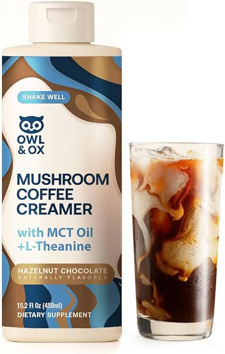 Mushroom Coffee Creamer with MCT Oil Blend & L-Theanine | MCT Coffee Creamer, Keto Coffee Creamer... | Amazon (US)