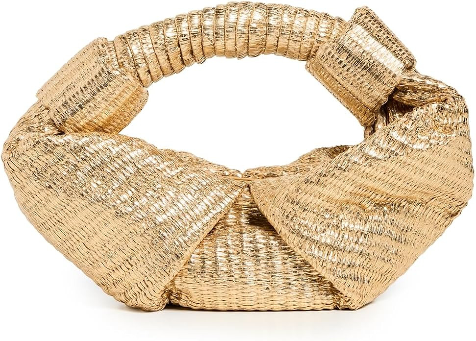 SIMONMILLER Women's Metallic Raffia Lopsy Bag | Amazon (US)