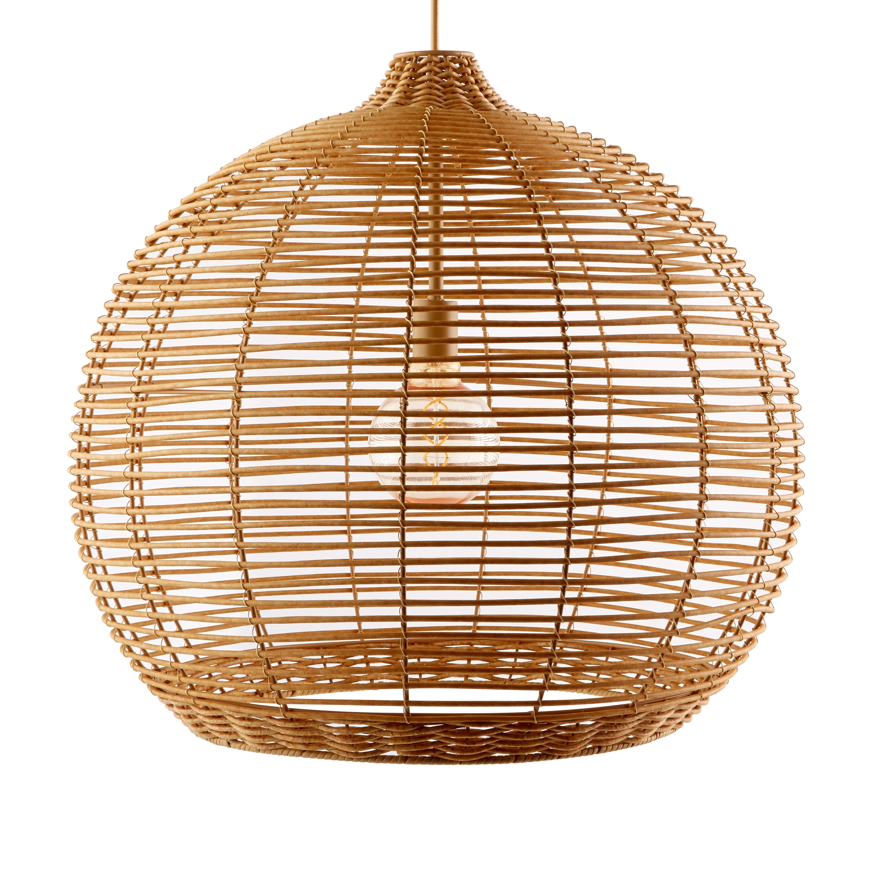 Better Homes & Gardens Natural Large Solar Woven Pendant by Dave & Jenny Marrs - Walmart.com | Walmart (US)