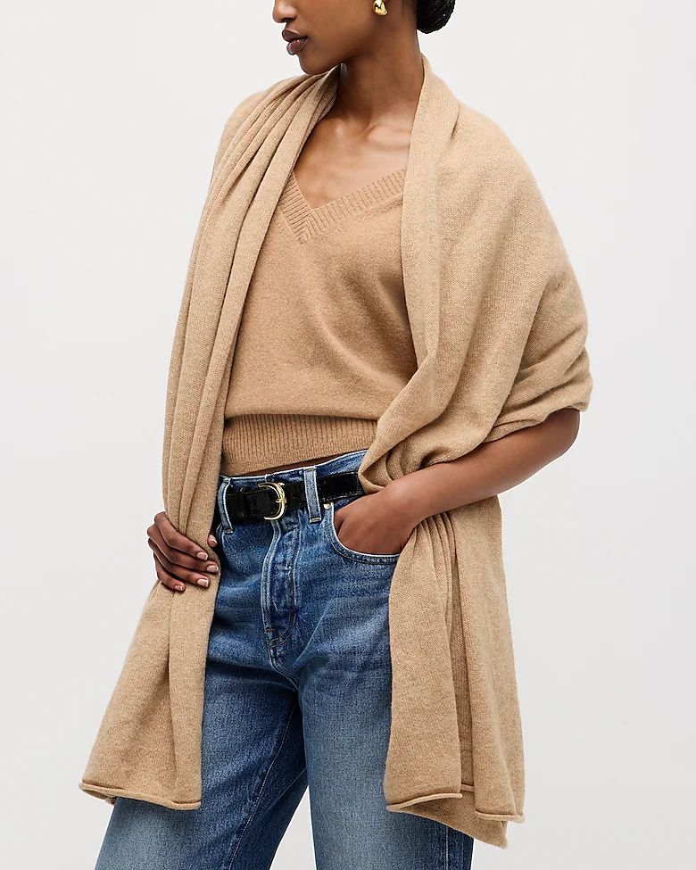 Oversized cashmere wrap | J.Crew US