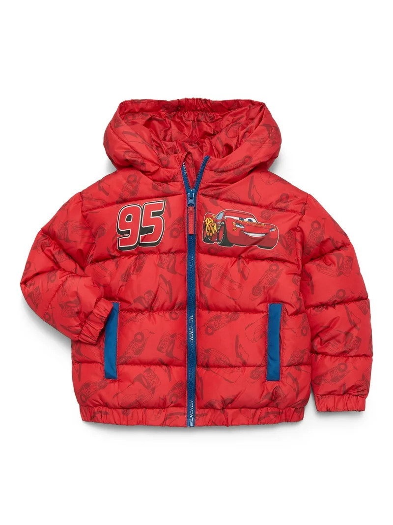 Character Mid- Weight Hooded Puffer Jacket, Sizes 2T-5T - Walmart.com | Walmart (US)
