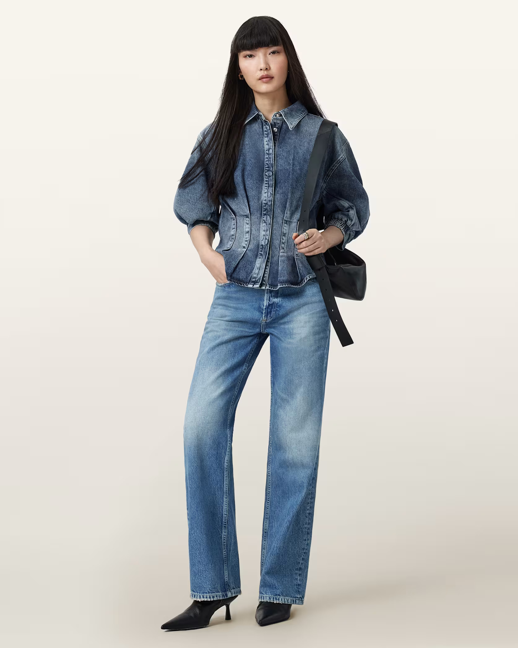 Brooklyn Straight Leg Jeans Indigo Blue | ALLSAINTS | AllSaints UK