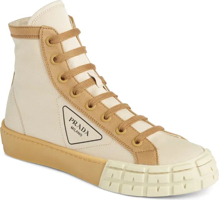 Prada Logo High Top Sneaker | Nordstrom | Nordstrom