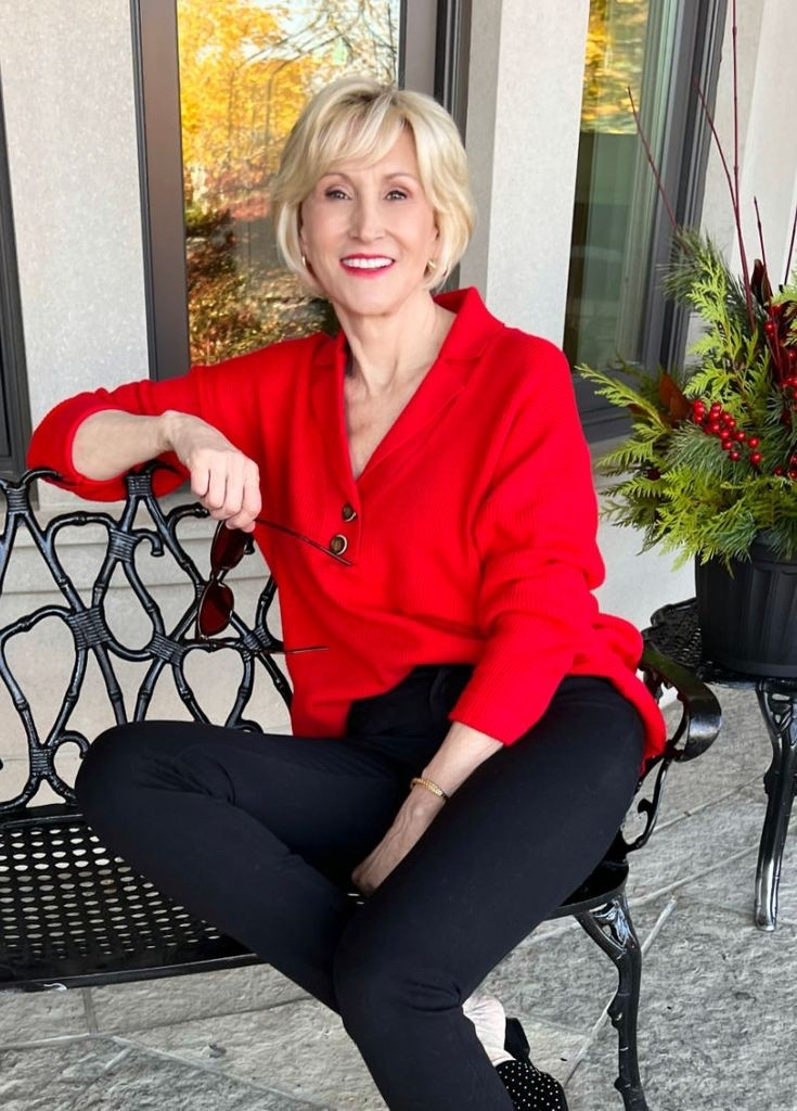 Keeping it simple, cozy, and festive ❤️
This red sweater from Amazon is my go-to for holiday vibes, paired with classic black pants for a look that’s effortless but still feels ready for any seasonal gathering. Comfort meets holiday cheer, and honestly… that’s all I need 🎄✨

#LTKSeasonal #LTKHoliday #LTKOver40