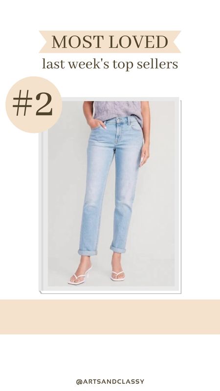 These midrise jeans are one of this week’s best sellers! They’re from old navy and I love the size inclusivity for a tall girl like me! 

#LTKfindsunder50 #LTKstyletip