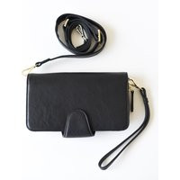 Crossbody Phone Case - Iphone Leather Wallet Small Crossbody Bag Black Purse Women's Gift For Her | Etsy (US)