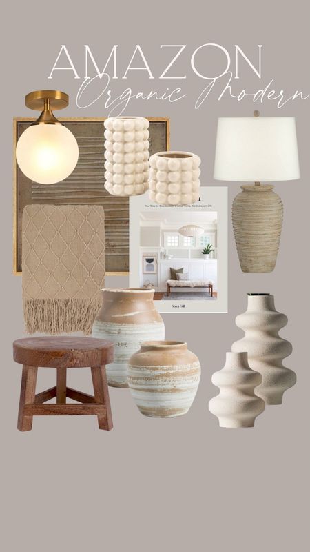 Modern organic
Home decor
Vases
Table lamp
Artwork
Stool
Flush light

#LTKunder100 #LTKhome #LTKunder50