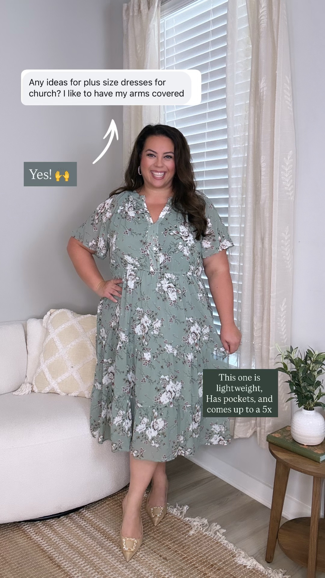 Plus size summer wedding guest dress from amazon - also perfect for bridal showers baby shower outfit work church etc! True to size - wearing 2x as an 18/20

#LTKPlusSize