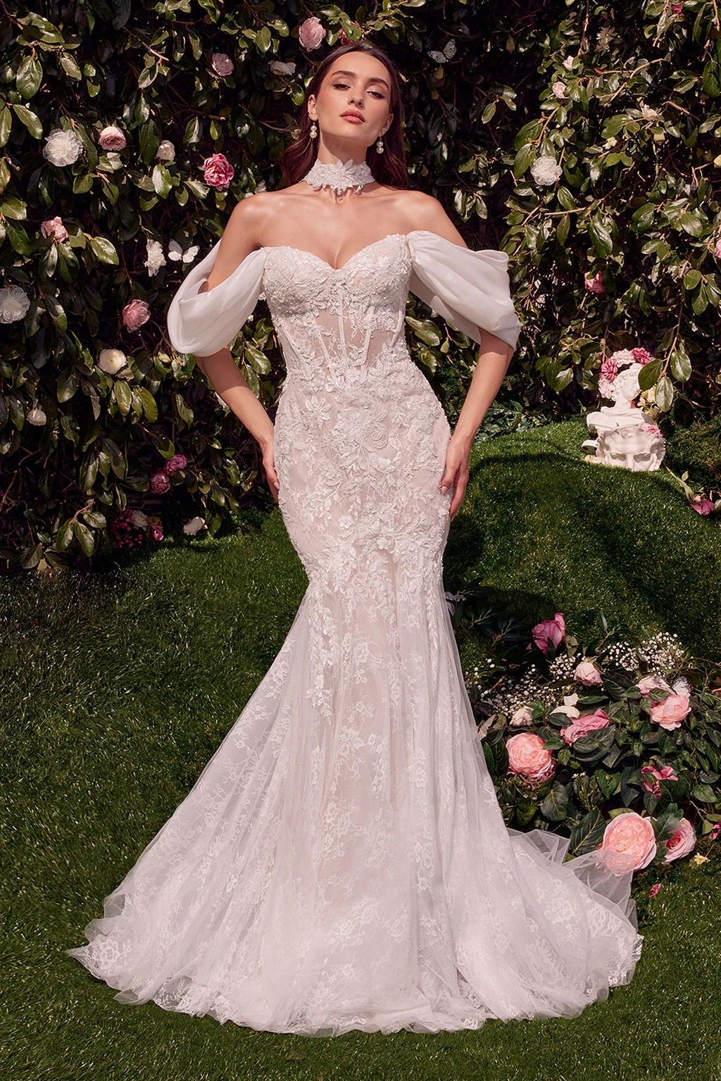 WL031 - Detachable Wings Mermaid Wedding Gown - Andrea & Leo | Lady Black Tie