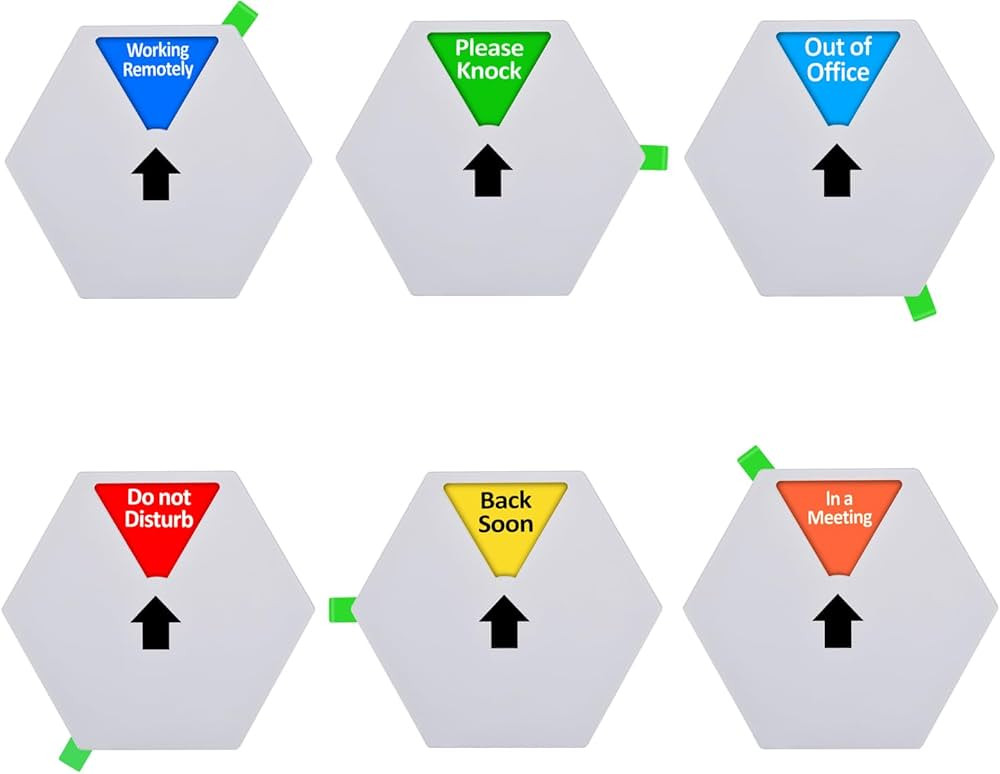 Kichwit Privacy Sign for Office Door, Do Not Disturb Sign, Please Knock, In a Meeting, Working Re... | Amazon (US)