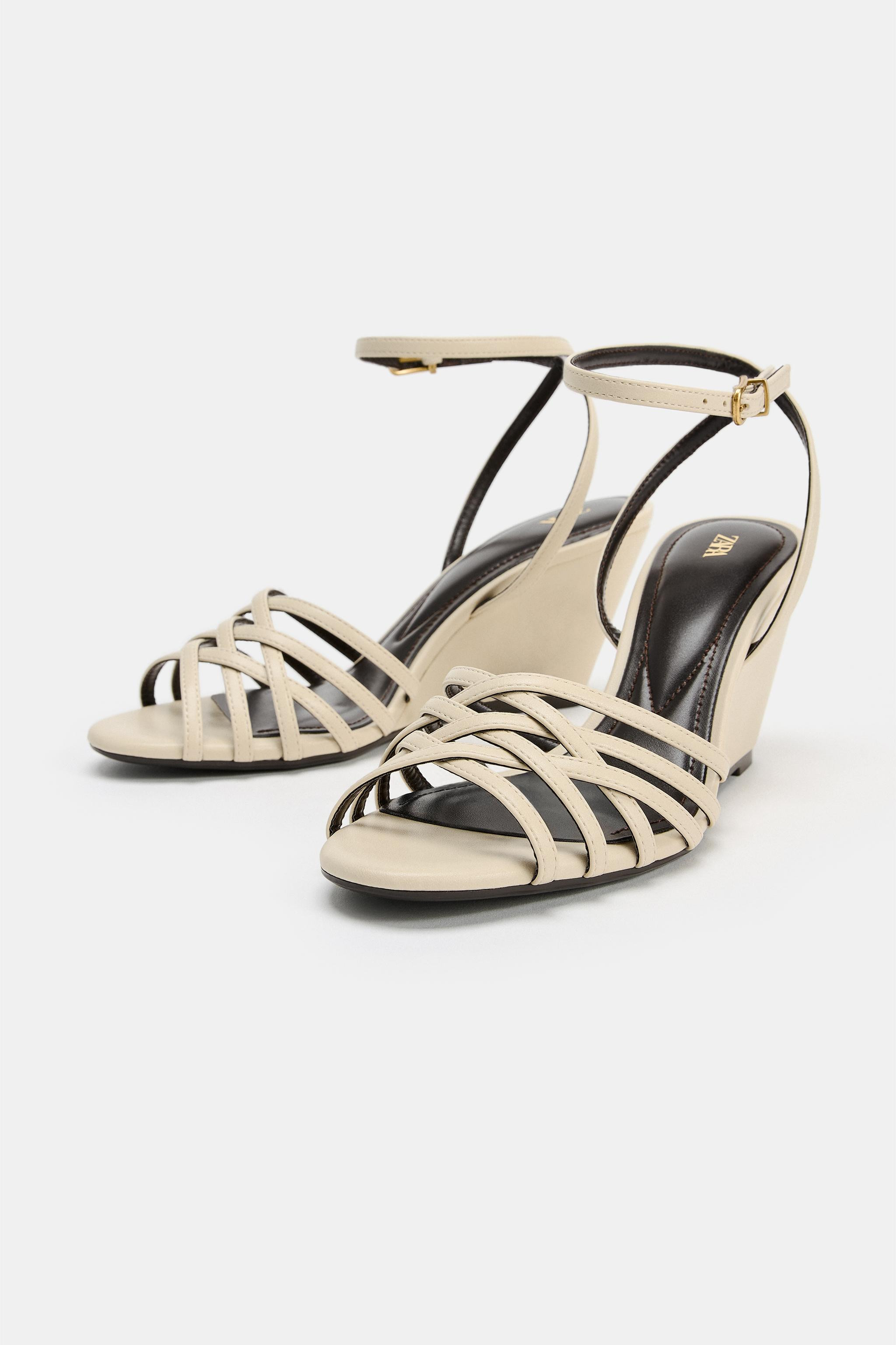 WEDGE STRAP SANDALS | Zara US